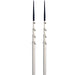 Lees 165 Bright Silver Black Spike Telescopic Poles fSidewinder TX3916SLSL