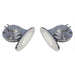 Schmitt Marine Mini Stainless Steel Dual DropIn Horn wStainless Steel Grills High  Low Pitch 10055