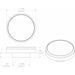 Lumitec Halo  Flush Mount Down Light  White Finish  3Color RedBlue NonDimming wWhite Dimming 112828