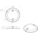 Lumitec TouchDome  Dome Light  Polished SS Finish  2Color WhiteBlue Dimming 101097