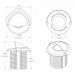 Lumitec Aruba  Courtesy Light  Polished SS Finish  White NonDimming 101144