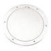 Beckson 6 Smooth Center PryOut Deck Plate  White DP61W