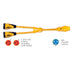 Marinco Y504230 EEL 230A125V Female to 150A125250V Male Y Adapter  Yellow Y504230