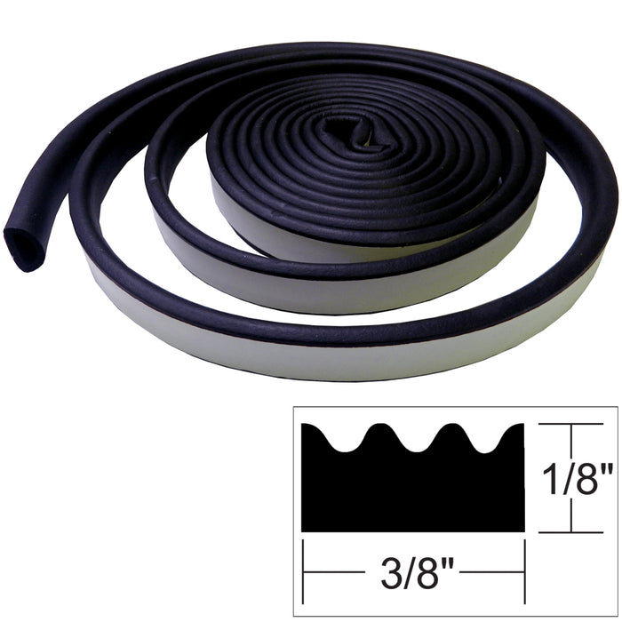 TACO Weather Seal  10L x H x 38W  Black V300113B101
