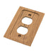 Whitecap Teak Outlet CoverReceptacle Plate 60170