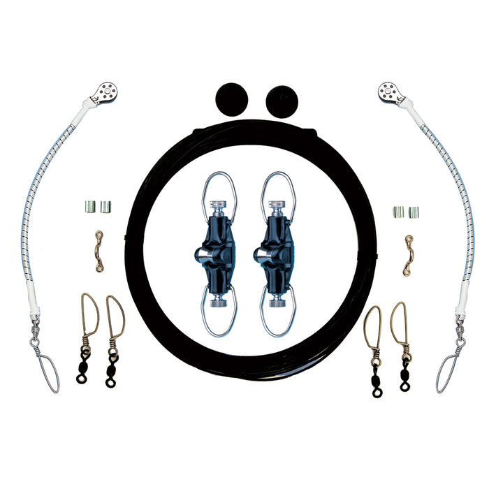 Rupp Single Rigging Kit wNokOuts  Black Mono 160 Lines CA0025MO