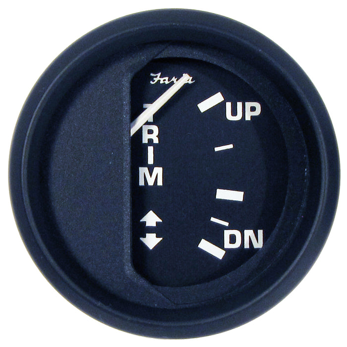 Faria Euro Black 2 Trim Gauge f JohnsonEvinrudeSuzuki Outboard 12827
