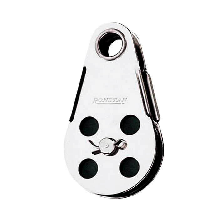Ronstan Wire Block  Tubular Rivet Head wRemovable Nylatron Sheave  45mm 134 Sheave Diameter RF103