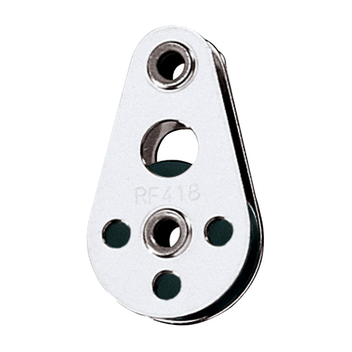 Ronstan Wire Block  Tubular Rivet Head wNylatron Sheave  25mm 1 Sheave Diameter RF418