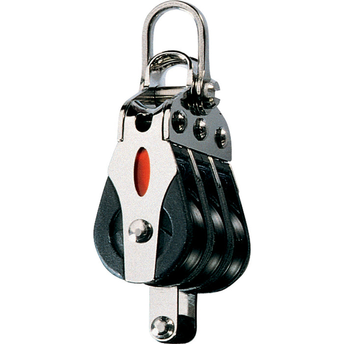 Ronstan Series 20 Ball Bearing Block  Triple  Becket  2Axis Shackle Head RF20312