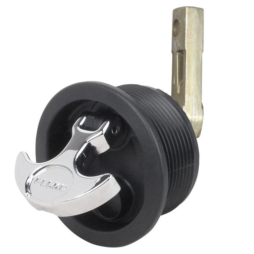 Perko Flush Mount Latch  Straight Cam Bar  25 Hole  Black 1092DP3BLK