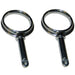Perko Round Type Rowlock Horns  Plain Zinc 1267DP0ZNC