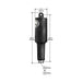 Lenco 101XDS Short Extreme Duty Actuator  12V  214 Stroke w516 Hardware 15057001