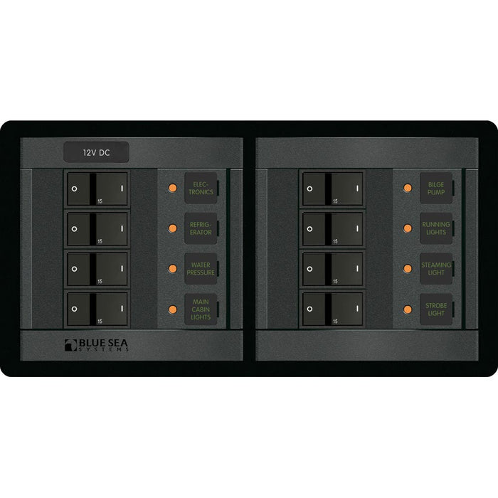 Blue Sea 1225 12V DC 8 Position  Horizontal 1225