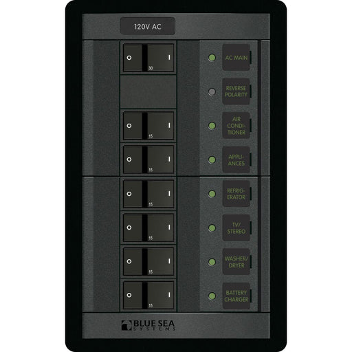 Blue Sea 1202 120V AC Main  6 Positions  Vertical 1202