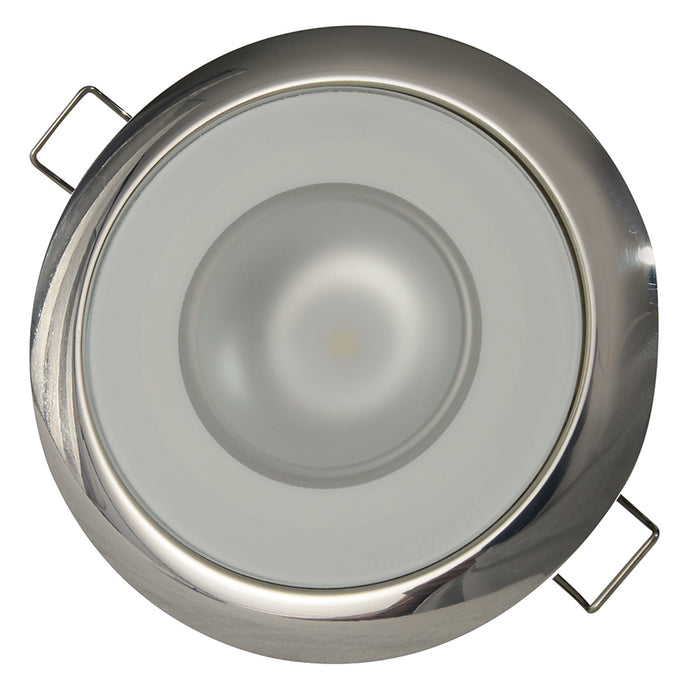 Lumitec Mirage Flush Mount Down Light Spectrum RGBW  Polished Bezel 113117