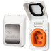 SmartPlug 50 AMP Male NonMetallic Inlet Cover  White BM50PW