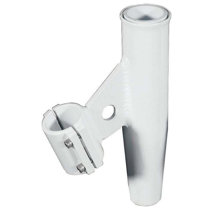 Lees ClampOn Rod Holder  White Aluminum  Vertical Mount  Fits 2375 OD Pipe RA5005WH