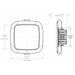 Lumitec Square Mirage Down Light  Warm White Dimming  HiCRI  Polished Bezel 116119