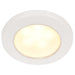 Hella Marine EuroLED 75 3 Round Screw Mount Down Light  Warm White LED  White Plastic Rim  12V 958109011