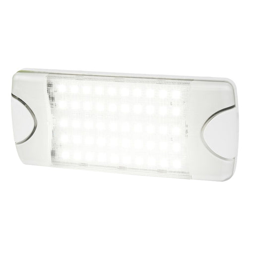 Hella Marine DuraLED 50 Low Profile InteriorExterior Lamp  White LED Spreader Beam 980629001