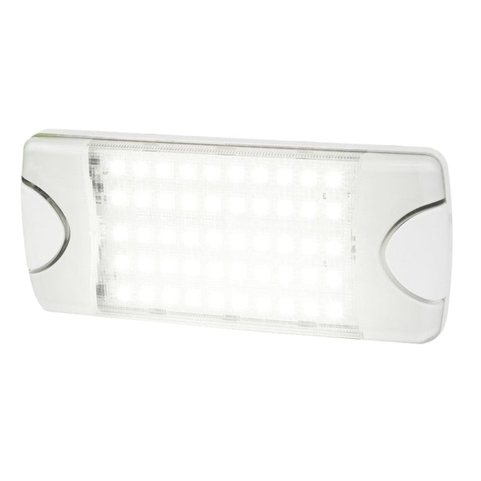 Hella Marine DuraLED 50 Low Profile InteriorExterior Lamp  White LED Spreader Beam 980629001