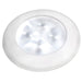Hella Marine Slim Line LED Enhanced Brightness Round Courtesy Lamp  White LED  White Plastic Bezel  12V 980500541