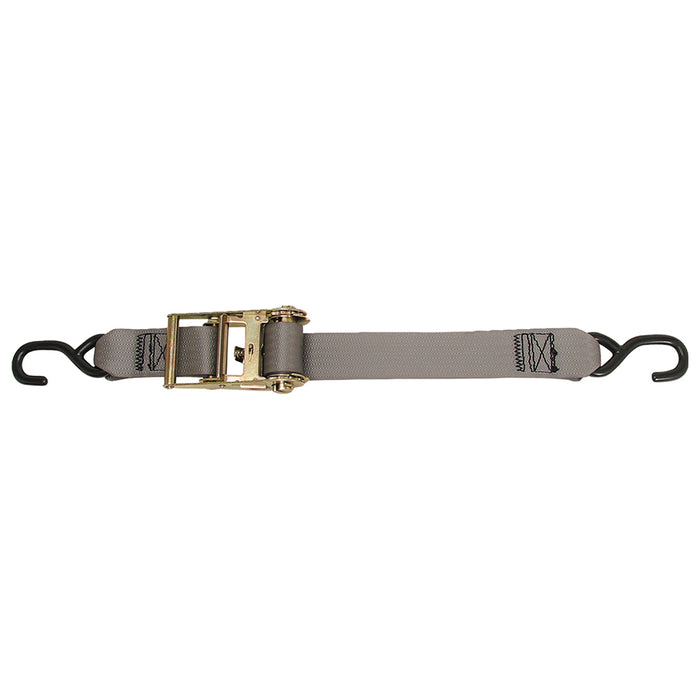 CargoBuckle Multipurpose Ratchet Strap TieDown wSHooks  2 x 15 F13758