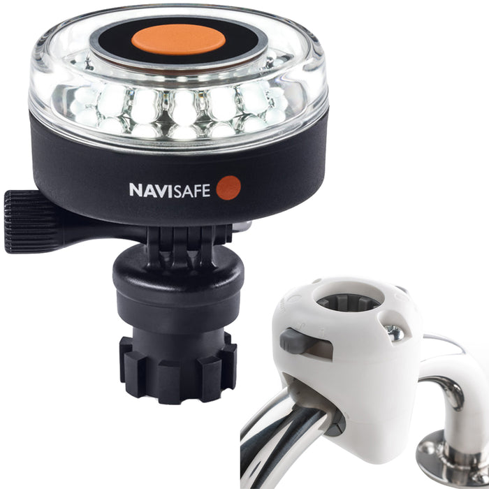 Navisafe Navilight 360 2NM White wNavimount Base  Rail Mount  White 040KIT3
