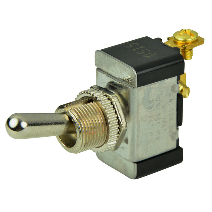 BEP SPST Chrome Plated Toggle Switch OFFON 1002002