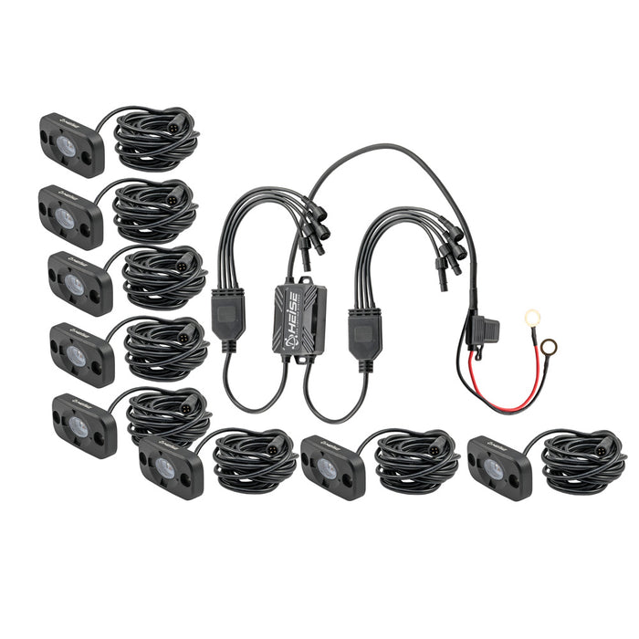 HEISE RGB Accent Lighting Kit  8 Pack HE8TLRGBK