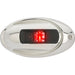 Attwood LightArmor Vertical Surface Mount Navigation Light  Oval  Port red  Stainless Steel  2NM NV4012SSR7