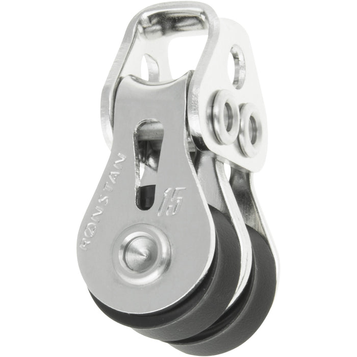 Ronstan Series 15 Ball Bearing Utility Block  Double Loop Head RF15202