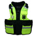 First Watch AV800 Four Pocket Flotation Vest  HiVis Yellow  Small to Medium  AV800HVSM