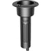 Mate Series Plastic 0 Rod  Cup Holder  Drain  Round Top  Black P1000DB