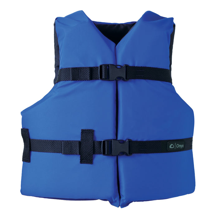 Onyx Nylon General Purpose Life Jacket  Youth 5090lbs  Blue 10300050000212