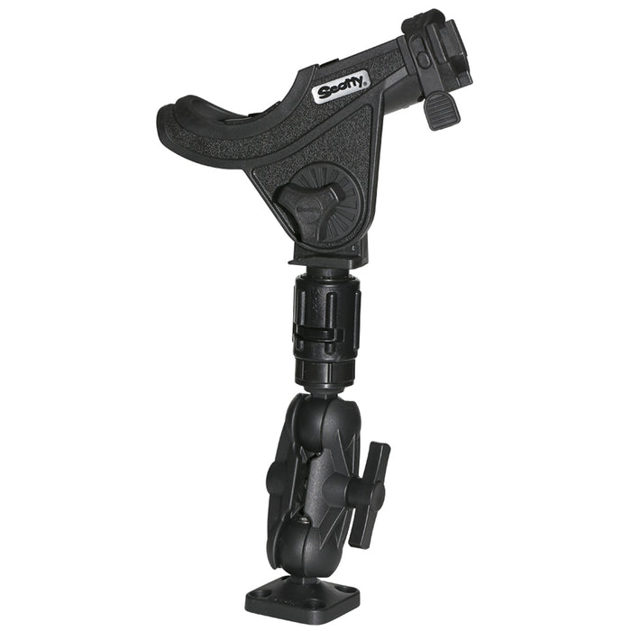Scotty 162 15 Ball Mount wGear Head Post  241 Side Deck Mount 0162