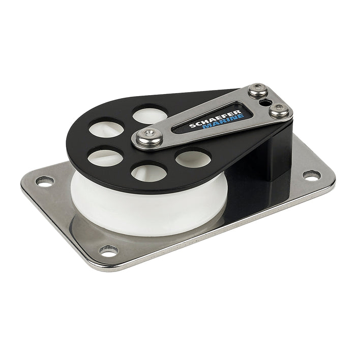 Schaefer Series 7 Flat BaseAluminum CheekDelrin Sheave 70411
