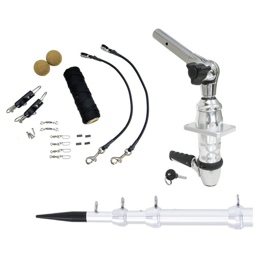 Tigress XD Top Mount System  15  Silver Outriggers Elite Rigging Kit 88824