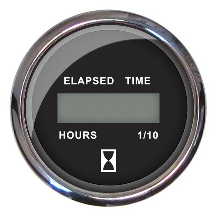 Faria Chesapeake Black 2 Hourmeter Digital 13715