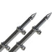 TACO 18 Deluxe Outrigger Poles wRollers  SilverBlack OT0318HDBKA