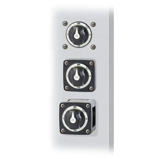 Blue Sea 6008200 mSeries Selector 3 Position Battery Switch  Black 6008200