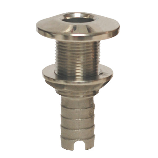 GROCO Stainless Steel Hose Barb ThruHull Fitting  118 HTH1125S