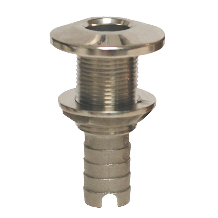 GROCO Stainless Steel Hose Barb ThruHull Fitting  118 HTH1125S
