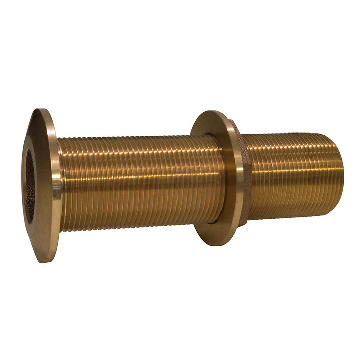 GROCO 2 Bronze Extra Long ThruHull Fitting wNut  THXL2000W