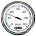 Faria Chesapeake White SS 5 Tachometer wDigital Hourmeter  6000 RPM Gas Inboard 33863