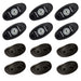 RIGID Industries ASeries Rock Light Kit  6 Red Lights  Black 400263