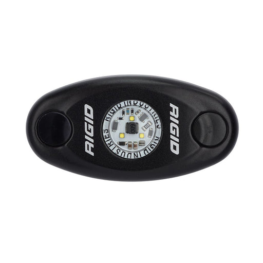 RIGID Industries ASeries Black High Power LED Light Single  Amber 480333