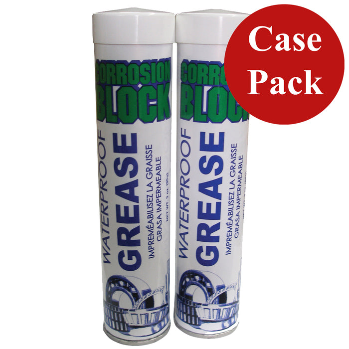 Corrosion Block High Performance Waterproof Grease  22oz Tube  NonHazmat NonFlammable  NonToxic Case of 6 25003CASE