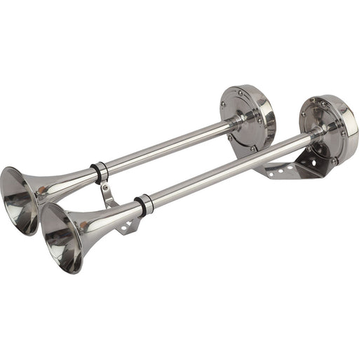 SeaDog MaxBlast Stainless Steel Trumpet 12V Horn  Dual 4315201
